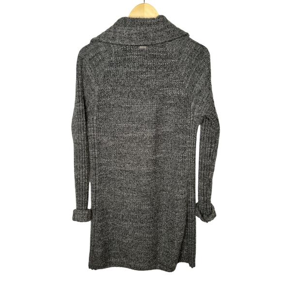 prAna Womans XS Yunna Long Cardigan Sweater Jacket Full Zip Organic Cotton Gray - Picture 5 of 13